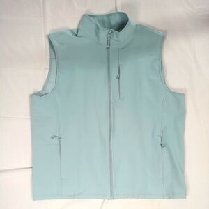 32 Degrees Heat Men's Full Zip 3 Zipper Pockets Gray Tech Vest XXL